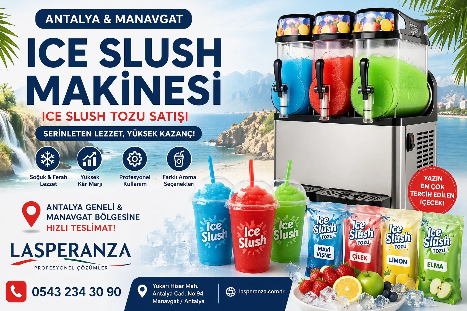 Ice Slush Makinesi Antalya Manavgat